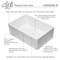 Alfi Brand 30" White Reversible Sgl Fireclay Farmhouse Kitchen Sink AB3020SB-W - alternate 9